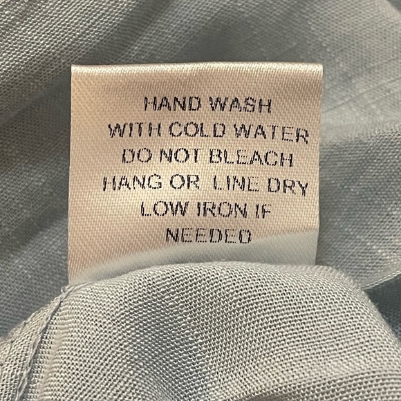 Mable light blue ruffle tank top women’s size large - Picture 7 of 7